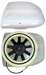 12V LOW PROFILE POWERED MOTORISED ROOF FAN AIR VENT EXTRACTOR MOTORHOME DOG VAN