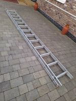 Large Aluminium Double Extension Ladder (Free Local Delivery) 