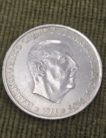 1966 Spain 100 Pesetas Silver Coin Franco  Star 66 0.800 KM#797 EF