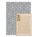 Reusable PLASTIC Wall STENCIL Template 59x95cm Seamless Allover HEXAGON SWIRL