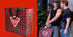 Canadian Tire Plaid Reusable Shopping Bag | HEATED RIVALRY Hudson Williams