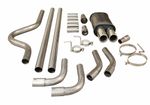 TWIN TIP SPORTS PERFORMANCE UNIVERSAL EXHAUST CAT BACK FULL SYSTEM BOX MC003+PIP