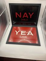 My Chemical Romance MCR Black Parade Tour Concert Yea Nay Sign SET of 2 Framed