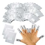 100 NAIL FOIL GEL WRAPS POLISH REMOVER ART SOAK OFF ACRYLIC REMOVAL - NO ACETONE