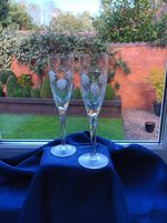 STUART CRYSTAL CASCADE CHAMPAGNE FLUTE