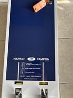 Hospeco Tampon&Napkin Dispenser 25¢ Coin/FREE Vend Commercial Bathroom Machine