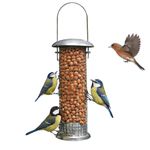 Hanging Bird Nut Feeder for Wild Garden Birds Strong Metal Mesh For Peanut Food