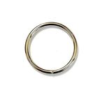 50mm Welded O-Rings 5mm Nickel Plated Dog Leads Straps x1 x2 x5 x10 x25 x50 x100
