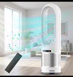 Bladeless Tower Fan 3in1  40w Cooler, 2000W Heater & HEPA Air Purifier