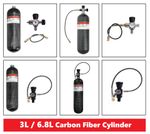 3L / 6.8L Carbon Fiber Cylinder High Pressure Air Tank Fill Station Scuba Diving