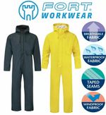 UNISEX Flex waterproof hooded work coverall - fishing/pressure washing 320