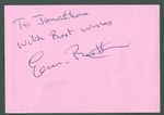 ERIC BROADBENT SPEEDWAY RIDER BELLE VUE ACES 1967-73 ORIGINAL AUTOGRAPHED PAGE