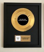 GOLD RECORD  PLAQUE AWARD 7" - ANY ARTIST ANY SONG OR YOUR PERSONALISED DISPLAY
