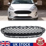For Ford Fiesta MK8 2017-2021 Front Bumper Grille Honeycomb with Chrome Surround