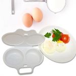 Microwave Egg Poachers Cookware Cooking Tools 2 Cup Egg Rack Double Cup Egg