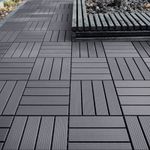 44 Pack Anti-Slip Interlocking Deck Tiles 30x30cm Outdoor Patio Garden Floor 4m²