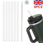 6PCS Straw Replacement 40 oz 30 oz for Stanley Adventure Travel Tumbler Reusable