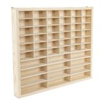 48 Grids Wooden Display Case for 1/64 Toy Car Model Diecast Car Matchbox UK