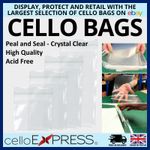 Clear Cellophane Cello Bags Self Seal - Display Bag, Wax Melts, Jewellery UK