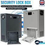 CCTV Lockable Wall Mount Case Lock Box Safe Box for DVR 18x18x5 Dual Fan 2-Lock