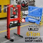 6T Workshop Hydraulic Bench Press Garage Standing &10x Bush Driver Bearing Tool