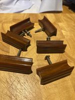 SET OF 6 RECLAIMED ART DECO 1930’s BAKELITE  DRAWER HANDLES PULLS 183 Grams