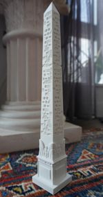 Cleopatra's Needle, London 3D Printed Statue - Historic Landmark Replica, Home