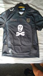 Macron Cardiff Rugby 150 Years Black Rugby Shirt Only Adults Size XL
