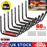 4/8 Ex-Large Heavy Duty Storage Hooks Garage Shed Brackets Ladder Bike Wall Tool