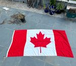 8ft 9" x 4ft 5" Canada Ships Flag Broad Arrow Davenport Royal Dockyard 1989