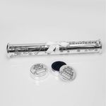 Christening Gift Set Silverplated Birth Certificate Holder My First Tooth & Curl