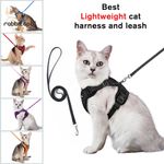 rabbitgoo Cat Harness & Lead Set Escape Proof Kitten Reflective Adjustable Vest