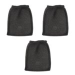 3Pcs Durable Hair Dryer Diffuser Socks Reusable Sponge Covers Black