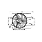 Radiator Fan For Ford Fiesta MK6 1.3 AVA 1141507 1225368 1255441 1310443 1337586