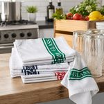 100% Cotton Bar Glass Cloths 10 pc Pack Tea Towels | Kitchen Catering Restaurant