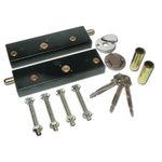 Garage Door Security Bolts Locks � Asec Heavy Duty Pair Kit (Same Keyed Locks)