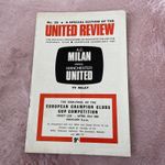1969 AC MILAN V  MANCHESTER UNITED MAN UTD EUROPEAN CUP SEMI FINAL TV RELAY PROG