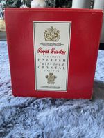2x Royal Brierley 15cm Tall Braemar Wine Glass. English Crystal BRAND NEW IN BOX