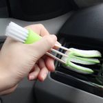 2 In 1 Car Air Conditioner Outlet Cleaning Tool Multi-Purpose Dust Brush Car Int
