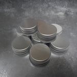 Silver Metal Screw Cup For Glass Bottles-100ml, 28mm, Twist On Lids,Variety Pack