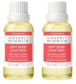 2 X MY EXPERT MIDWIFE PERI PREP YOUR BITS PERINEAL NATURAL MASSAGE OIL 30ML