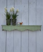 Vintage French Painted Shelf Pelmet 