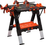 2-in-1 Folding Workbench, Work Horse, 6 Adjustable Height Portable 4 Clamps