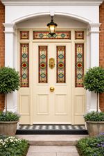 Bespoke Made To Order Victorian Stained Glass Front Door Frame etc £250 Deposit