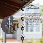 Japanese Style Rain Chain for Gutters Water Drainage Chain  Garden Landscape