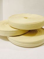 3 X Natural Cotton Bias Bunting Tape 25mm X 50M Roll 