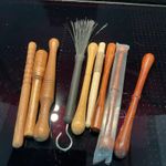 Bodhran Tipper /Beater  8 available as a job lot . Plus drum a brush