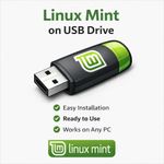 Linux Mint 22.3 USB Drive Cinnamon MATE XFCE Bootable Installer Flash Drive 16GB