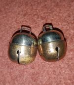 Falconry, Dog,Cat Bells Two Tensile Acorn Bell Pair (Brass & Silver) Great Sound