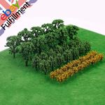 Plastic Model Trees Train Railroad Wargame Park Scenery HO Scale Scene Layout a